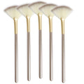 Slim Soft Facial Fan Brush, Makeup Cosmetic Multi Use, Mask Acid Applicator by Veibeau+Makeup