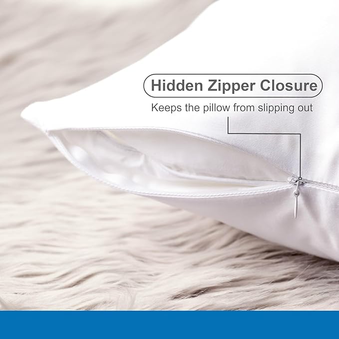 Pillow Cases - 100% Viscose Derived from Bamboo - Cooling Pillowcase - Queen - Image 8