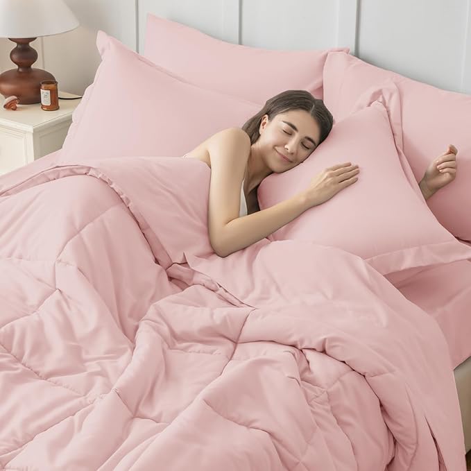 JOLLYVOGUE Full Comforter Set, Ultra-Soft Bed in a Bag Full Size 7 Pieces - Image 6