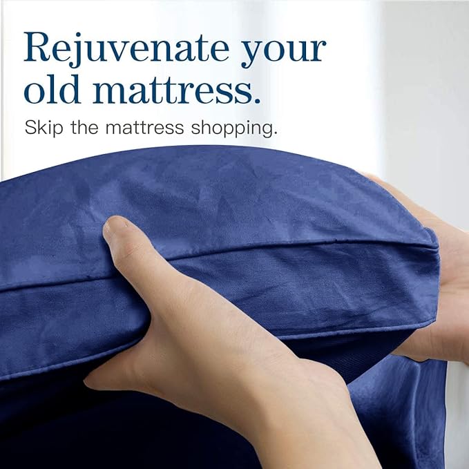 COONP Twin Mattress Topper, Extra Thick Pillowtop, Cooling Plush Mattress Pad - Image 4