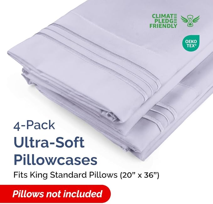 King Standard Pillow Cases Set of 4 - Image 2