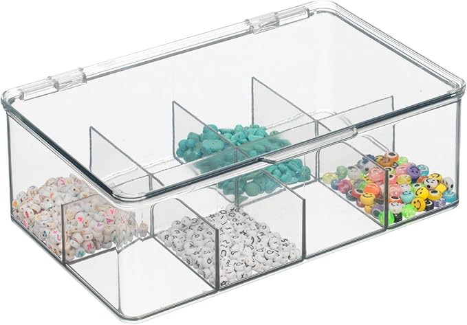 mDesign Plastic Divided First Aid Storage Box Kit - Image 8