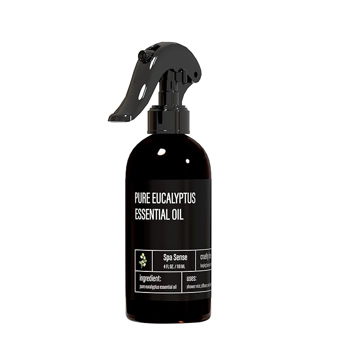 Spa Sense Pure Eucalyptus Oil Shower Mist and Steam Room Spray by Spa+Sense