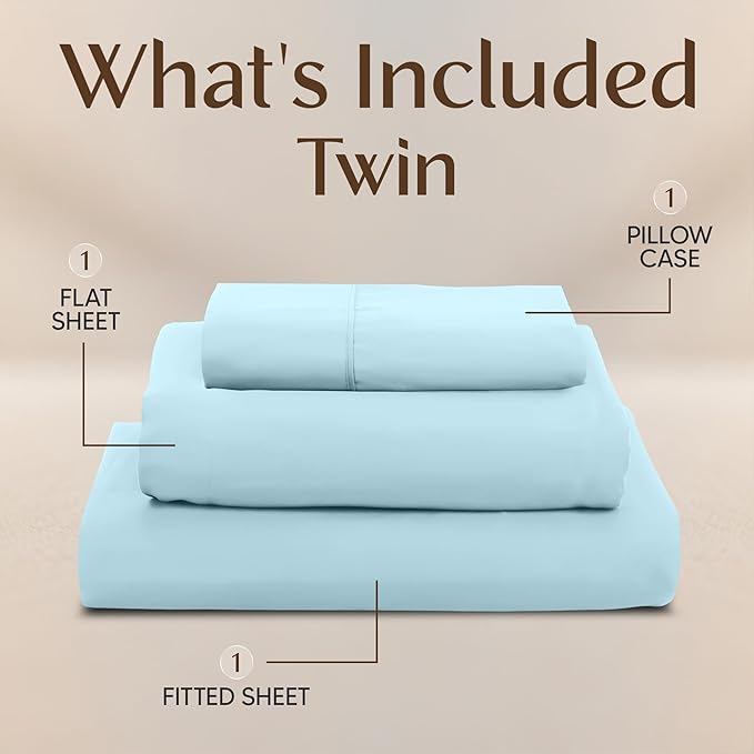 Utopia Bedding Twin Sheet Set – 3 Piece Bed Sheets - Image 3