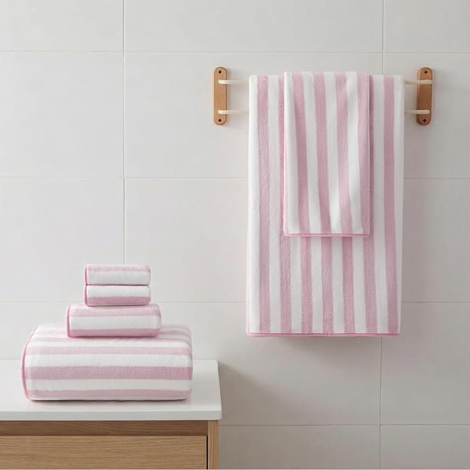 REDKISS Ultra Soft Bath Towel Set 6-Piece 35"x70" | 100% Microfiber, Highly - Image 2