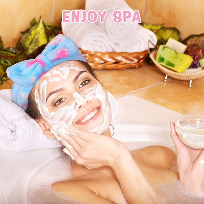 8 Pcs Spa Headbands for Women Facial Makeup Headband Stocking Stuffers For - Image 4