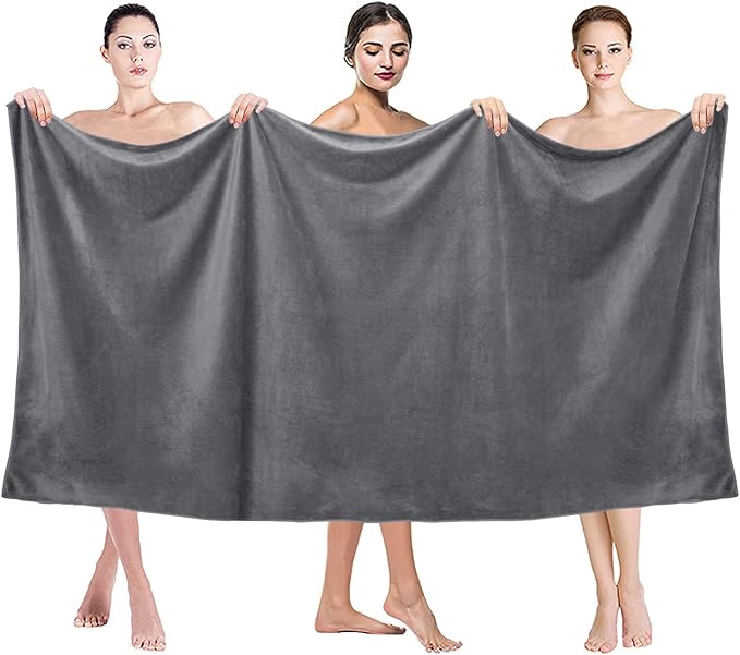 JML Bath Sheet Towels Set of 2, Extra Large Microfiber Towel - Image 3