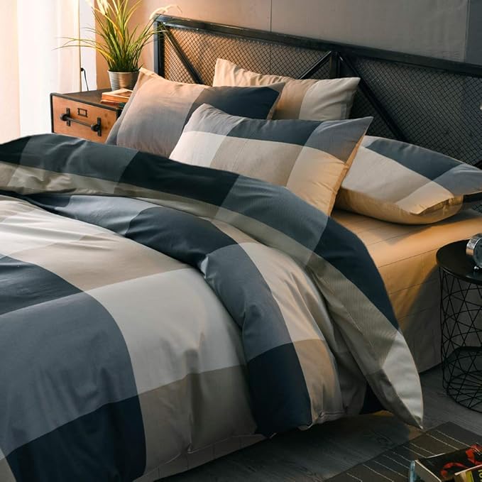 mixinni Full Size Checkered Duvet Cover Set - Image 2