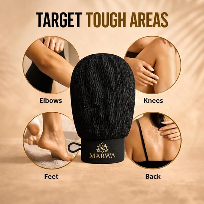 Moroccan Kessa Exfoliating Glove Rough – Deep Hammam Body Scrub Mitt by Dar - Image 6