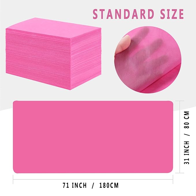 Disposable Bed Sheets 100 Pcs 31" x 71" Massage Table Sheets Non Woven Fabric - Image 4