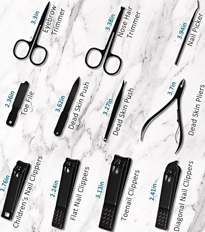MINKINH Manicure Set Professional Nail Clipper Kit-26 Pieces Stainless Steel - Image 6