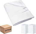 Bulk King Flat Sheets Only, Color-Coded Hem Threads, Wrinkle-Free Shrinkage by Culve