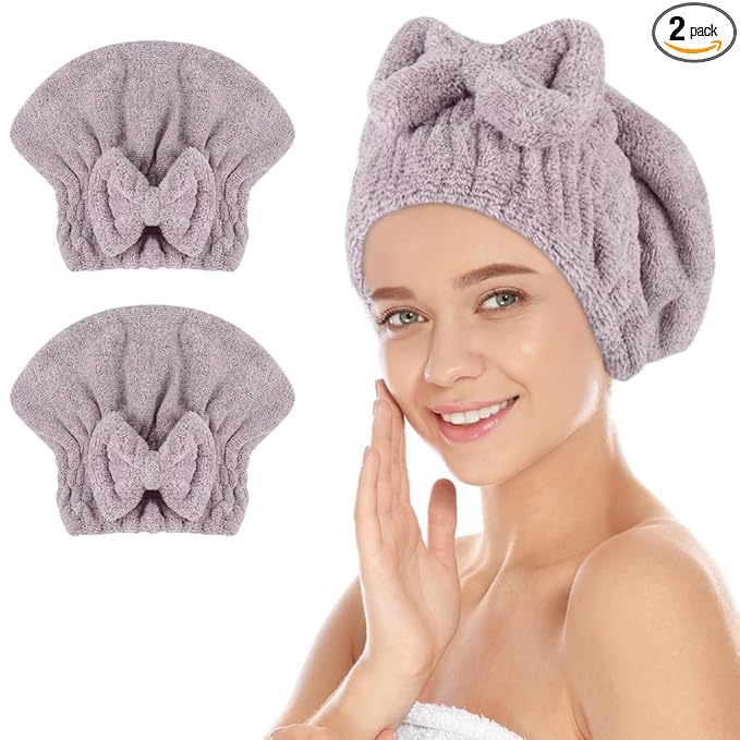 SUNLAND Large Microfiber Hair Drying Caps by SUNLAND
