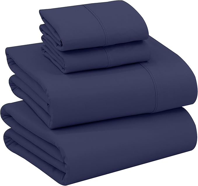 RUVANTI 100% Cotton Sheets – Queen Size Percale Bedding, Cooling & Breathable by Ruvanti
