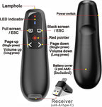 Presentation Clickers Wireless Presenter Remotes for PowerPoint, Powerpoint Clicker with Volume Control PowerPoint Slide Advancer for Mac, Receiver with Dual Functions,Computer, Laptop, LBBYDDLL