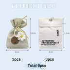 6-Pack Fresh Scented Sachet Packet, Air Freshener Bags for Drawers, Closets, Cars, Long Lasting Home Fragrance, English Pear Freesia and Lavender