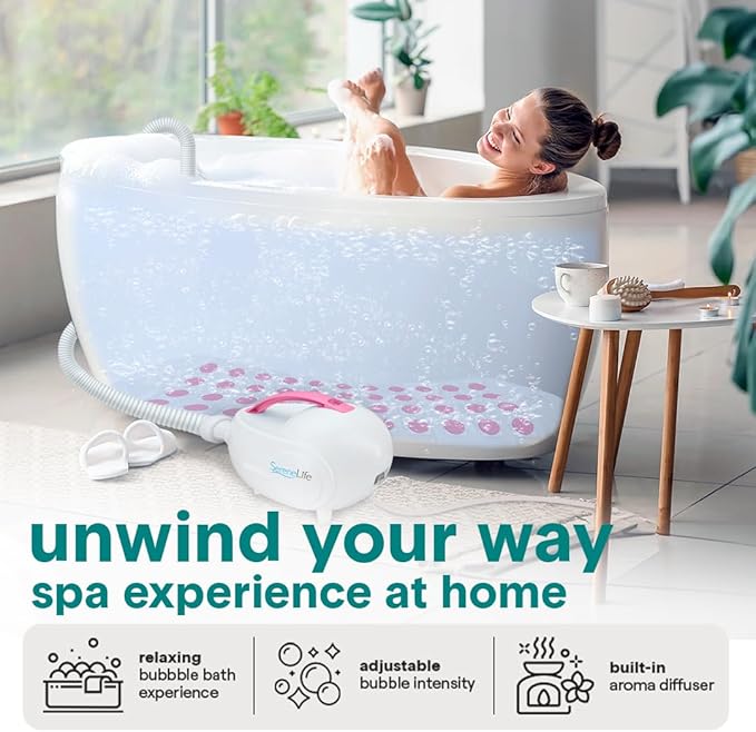 SereneLife Bubble Bath Mat - Image 2