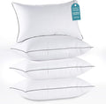 HUXMEYSON Pillows Queen Size Set of 4, Luxury Hotel Bed Pillows Set by HUXMEYSON
