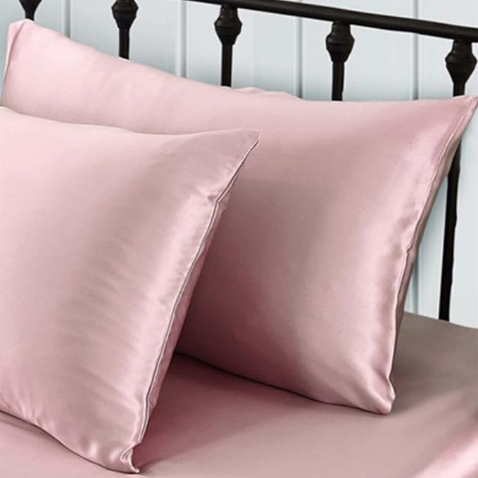 Pink Mulberry Silk Pillowcase Queen Size - Image 5
