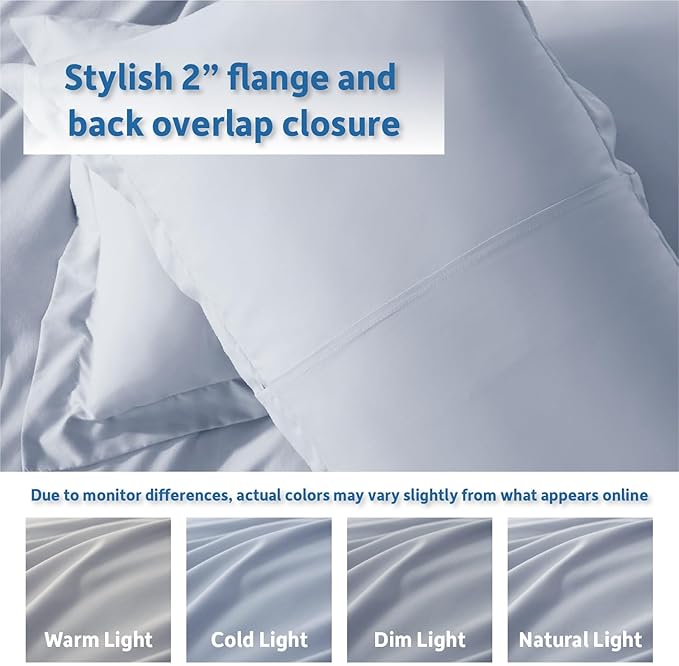 Nestl Ice Blue Duvet Cover King Size - Image 8