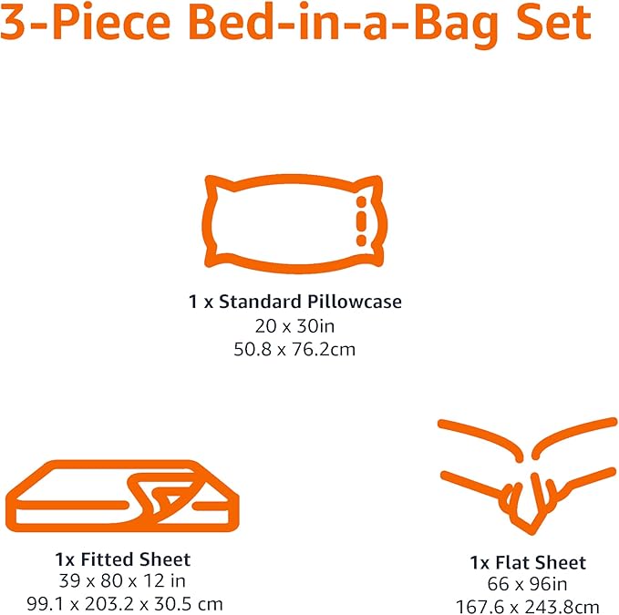 Amazon Basics Lightweight Super Soft Easy Care Wrinkle Free Microfiber 3 Piece - Image 6