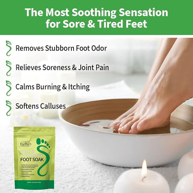ForPro Professional Collection Green Tea & Lemongrass Foot Soak - Image 4