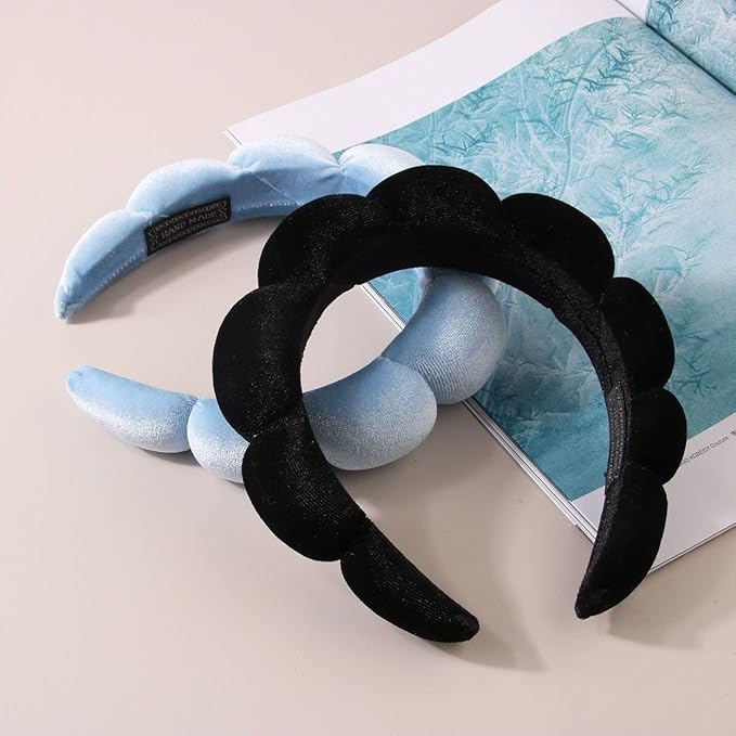 Luckybear Spa Headband for Washing Face, Velvet Makeup, Bubble Skincare - Image 5