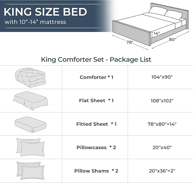 HEVUMYI King Comforter Set - Image 8