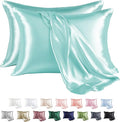 MR&HM Satin Pillowcase for Hair and Skin, Silk Satin Pillowcase 2 Pack by MRHM