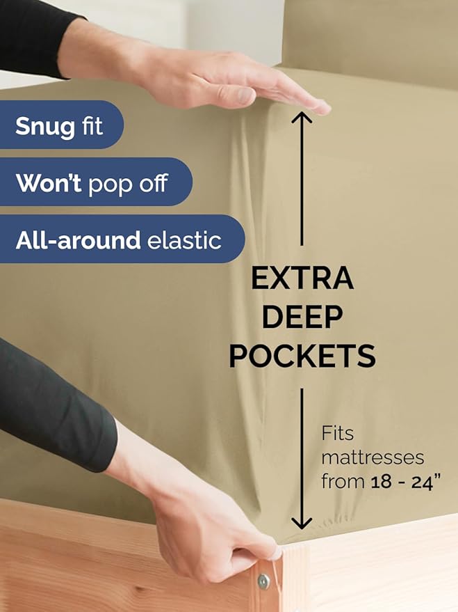 Extra Deep Full Fitted Sheet - Image 2