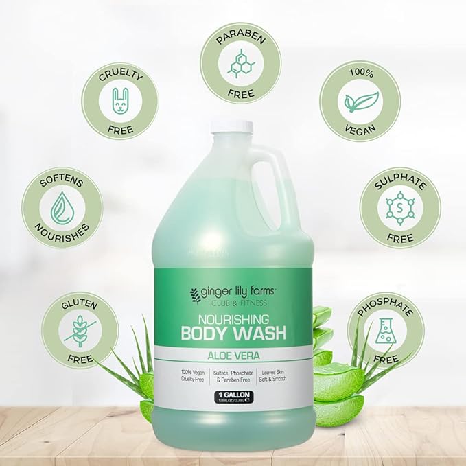 Ginger Lily Farms Club & Fitness Nourishing Body Wash, 100% Vegan & Cruelty-Free - Image 5