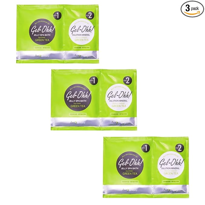 AVRYBEAUTY Gel-Ohh Jelly Spa Bath 3 pack, Salon Services, Jelly Pedicure by AVRYBEAUTY
