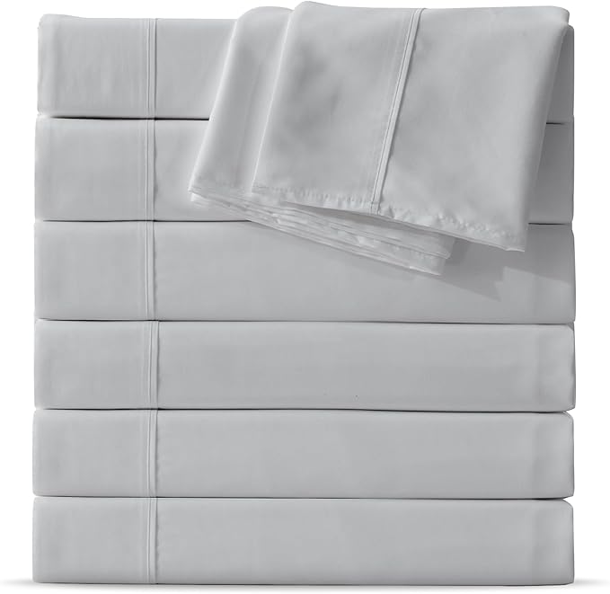 Maple&Stone Full Flat Sheet 6 Pack, Premium Soft & Breathable, Brushed by MapleStone