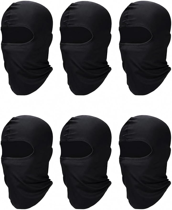 SATINIOR 6 Pcs Ski Mask Cover Balaclava Full Face Mask Summer Face Cover UV by SATINIOR