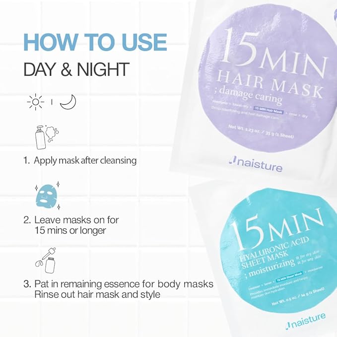 Naisture 15 Min Groom Me Kit Skincare Gift Set - Image 6