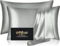 Silk Pillow Cases 2 Pack, Mulberry Silk Pillowcases Standard Set of 2, Anti Acne by HOME