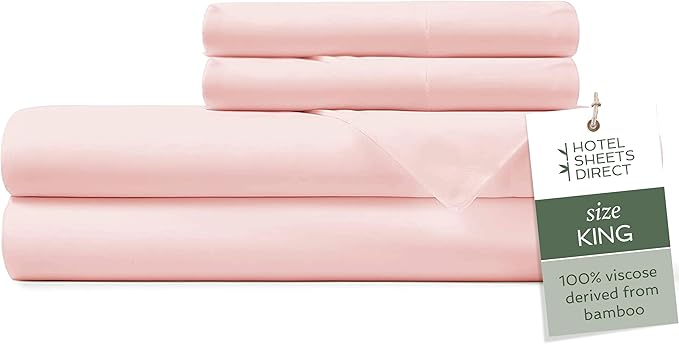 Hotel Sheets Direct 100% Viscose Derived from Bamboo Sheets King Size by HOTELSHEETSDIRECT