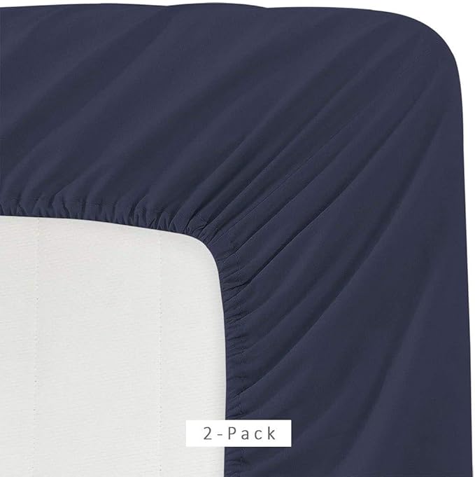 Microfiber Full Fitted Sheets – 1800 Thread Count, Ultra Soft, Wrinkle-Resistant - Image 2