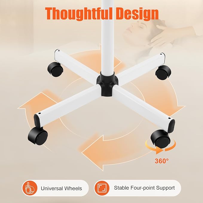 Professional Stand Facial Steamer w/Hot Mist – Adjustable Height, 360° Nozzle & - Image 4