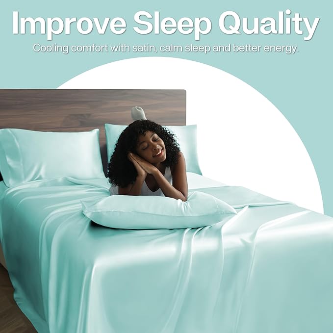 MR&HM Satin Pillowcase for Hair and Skin, Silk Satin Pillowcase 2 Pack - Image 5