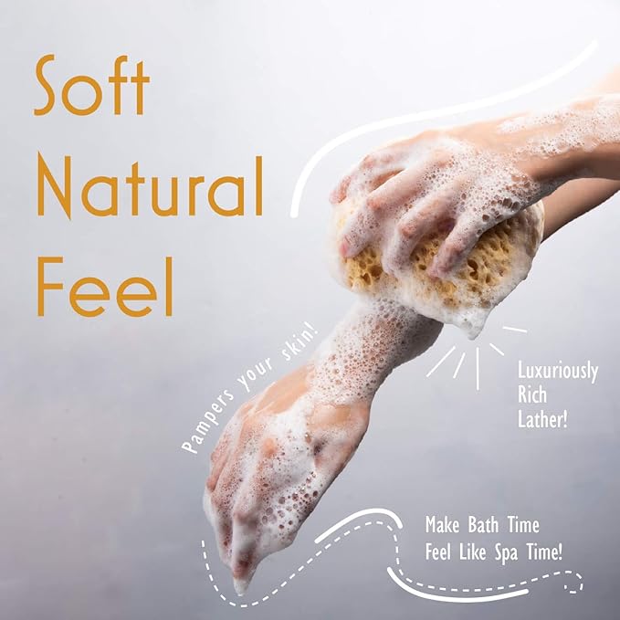 myHomeBody Bath Sponge, Foam Loofah, Body Scrubber - Image 5