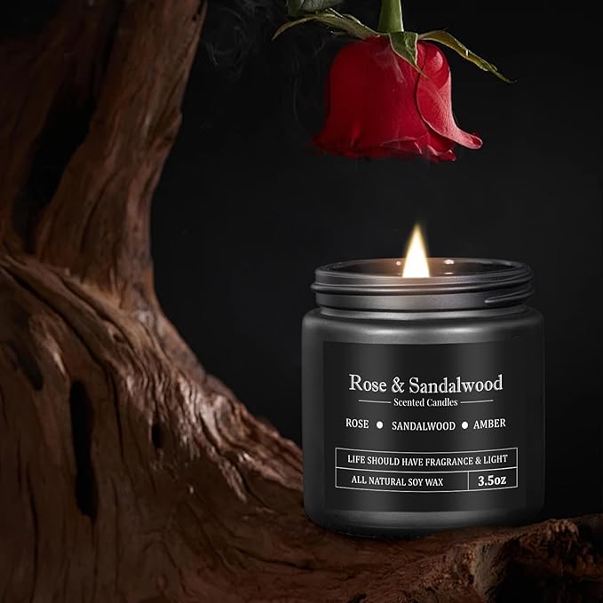 8 Pack Scented Candles for Men, Masculine Candle Gift Set - Image 3