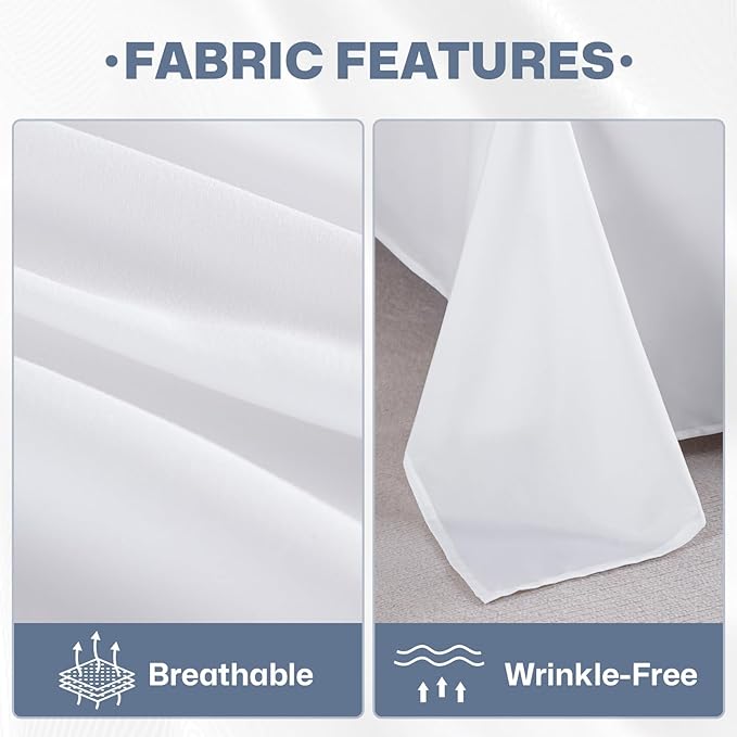 Lavisun Twin Flat Sheets Only 2 Pack, Hotel Quality Twin Flat Sheets Only - Image 4