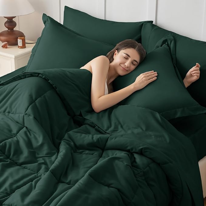 JOLLYVOGUE King Comforter Set, Ultra-Soft Bed in a Bag King Size 7 Pieces - Image 6