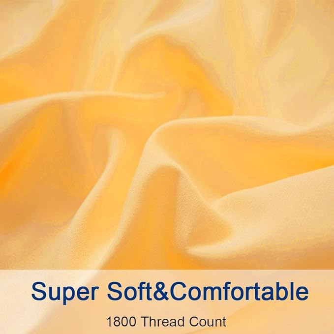 SONORO KATE Bed Sheet Set Super Soft Microfiber 1800 Thread Count Luxury - Image 4