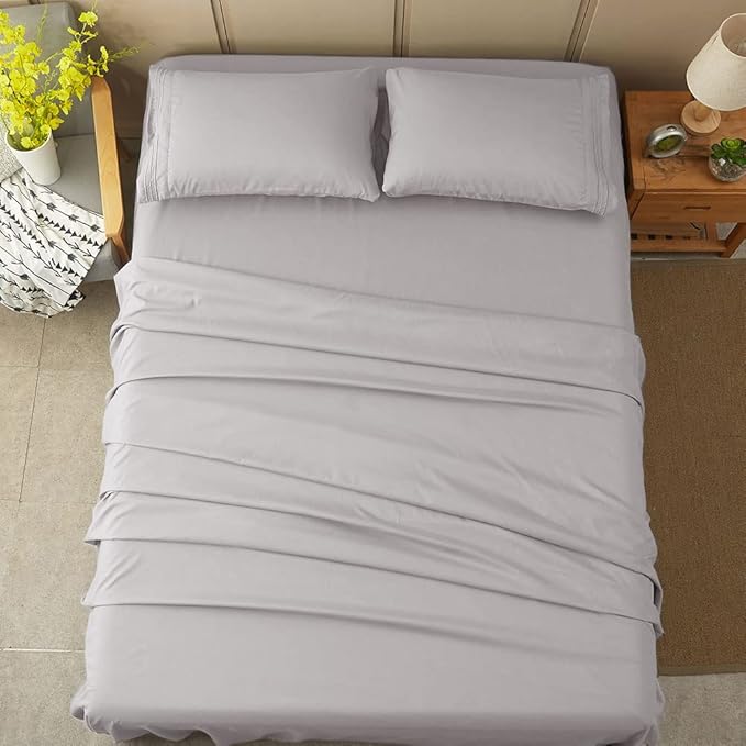 SONORO KATE Bed Sheet Set Super Soft Microfiber 1800 Thread Count Luxury Sheets - Image 8