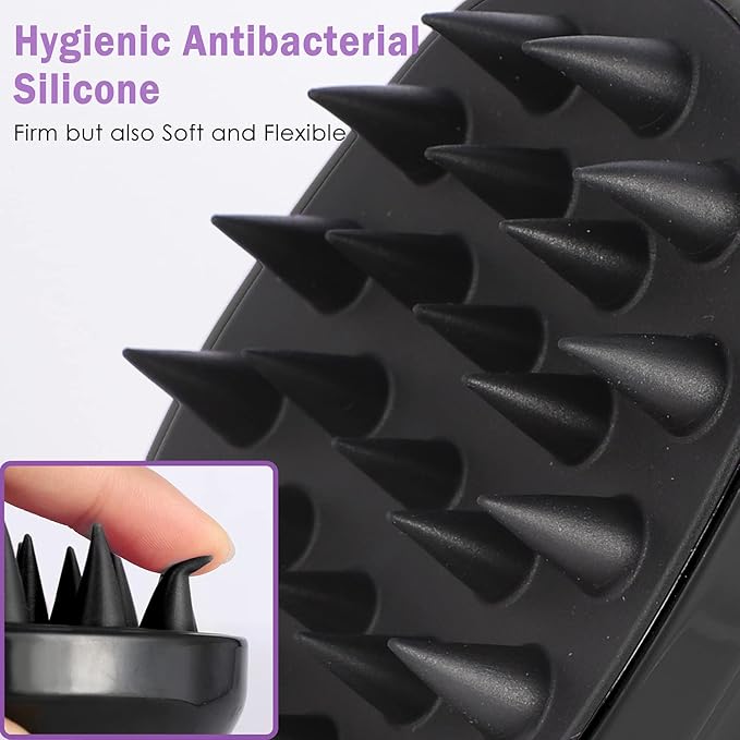 Sosoon Scalp Massager Shampoo Brush, Hair Scalp Scrubber Shower Hair Brush Head - Image 4