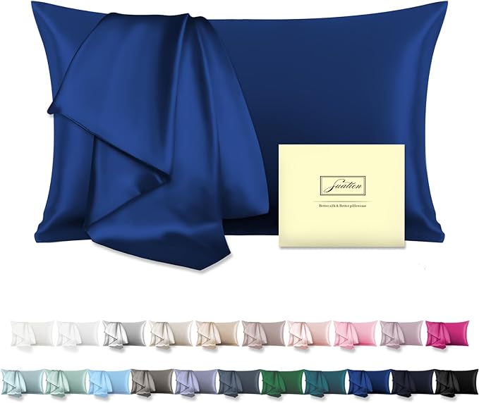 Mulberry Silk Pillowcase for Hair and Skin Pillow Case by Suatien