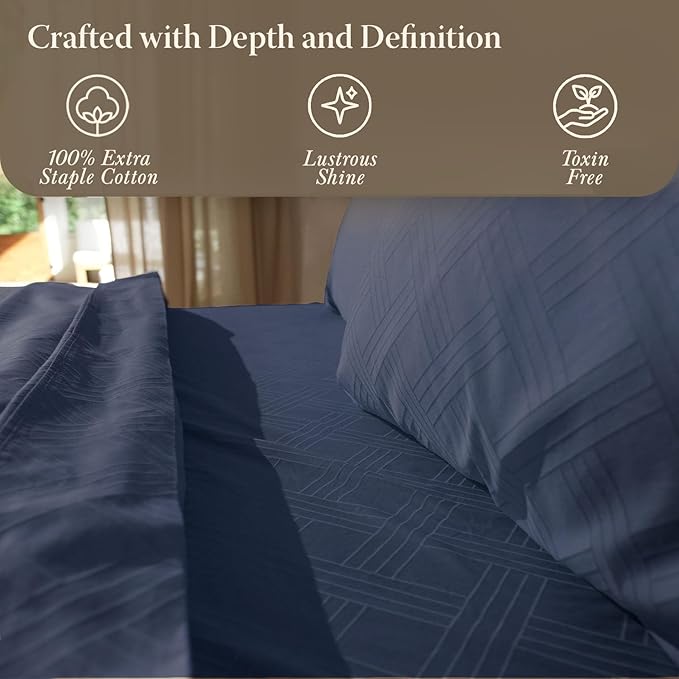 Threadmill King Size Sheets for King Mattress | 800 Thread Count Jacquard - Image 6