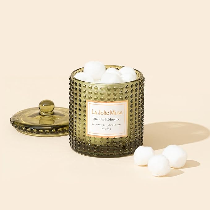 LA JOLIE MUSE Mandarin Matcha Candle, Citrus Candles - Image 7